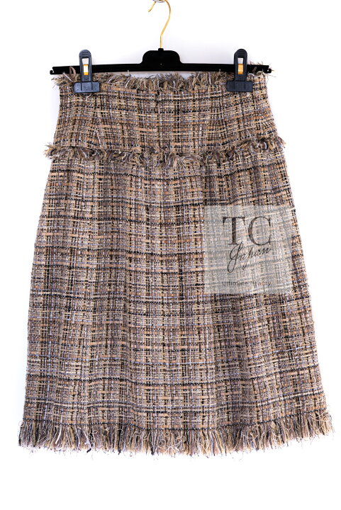 楽天市場】[中古] シャネル ジャケット スーツ CHANEL ベージュ  