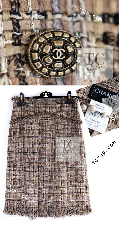 楽天市場】[中古] シャネル ジャケット スーツ CHANEL ベージュ  