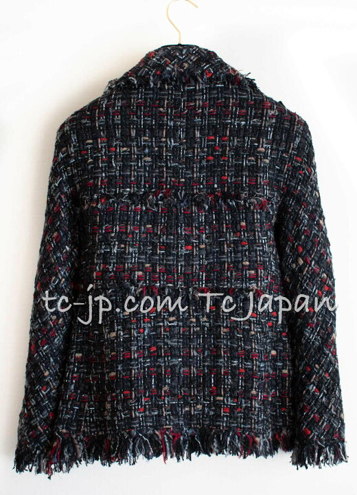 楽天市場】[中古] シャネル ジャケット CHANEL ブラック マルチカラー 