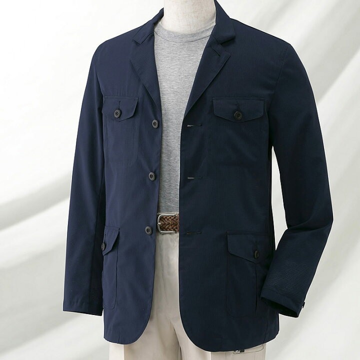 楽天市場】シニアファッション メンズ エアースルー サファリ  