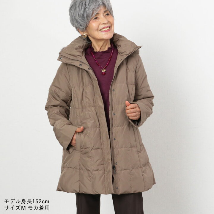 楽天市場】【 ダウン80％ あったかコート 】シニア ダウン コート 