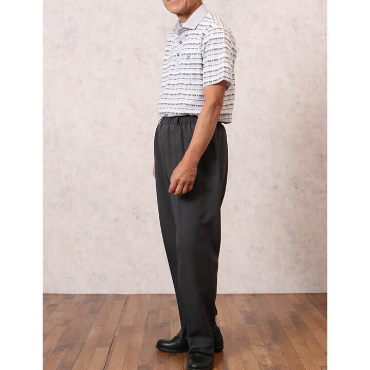 楽天市場 80代 メンズ パンツ シニアファッション ウエストゴム 高齢者 ズボン 60代 70代 紳士 夏素材 後ろポケット付 スラックス 股下６８cm メンズシニア 男性 紳士服 お年寄り高齢者 春夏 誕生日プレゼント 総ゴム 父の日 プレゼント ギフト 実用的 ｔｃマート