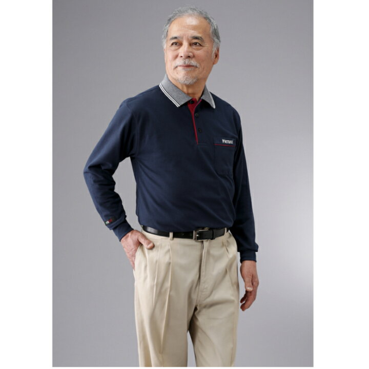楽天市場 カジュアル長袖ポロシャツ５色セット シニアファッション 70代 80代 メンズシニア 男性 紳士服 お年寄り高齢者 春夏 誕生日 ギフト ｔｃマート シニアファッション