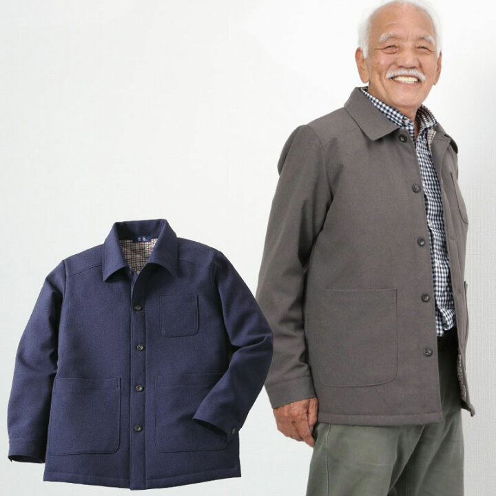 楽天市場 シニアファッション メンズ 80代 70代 60代 90代 秋冬 日本製 紳士 撥水加工 裏キルト シャツジャケット おじいちゃん 服 紳士服 男性 祖父 お年寄り 老人 高齢者 ギフト ｔｃマート シニアファッション