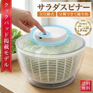 【発売記念P10倍】＼楽天ランキング1位／【雑誌掲載モデル】 サラダスピナー 野菜水切り器 電動 野菜水切…
