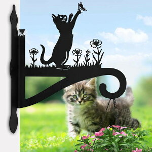 アイアン ウォールブラケット ハンギングフック 壁掛け ガーデンフック プランターフック ランタンフック 猫 妖精 馬 薔薇 ニワトリ おしゃれ ガーデニング 吊り下げ 金具 取り付け簡単 屋