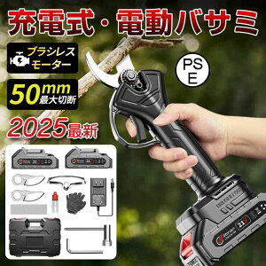 バッテリー2個 充電式 剪定ばさみ 剪定ばさみ電動 剪定バサミ 充電式