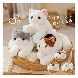 猫のぬいぐるみ リアルな猫の抱き枕 ねこ ネコ ぬいぐるみ リアル ひざねこ ねこぶだし ネコジェル 猫 誕生日 母の日 父の日 プレゼント ギフト 子供