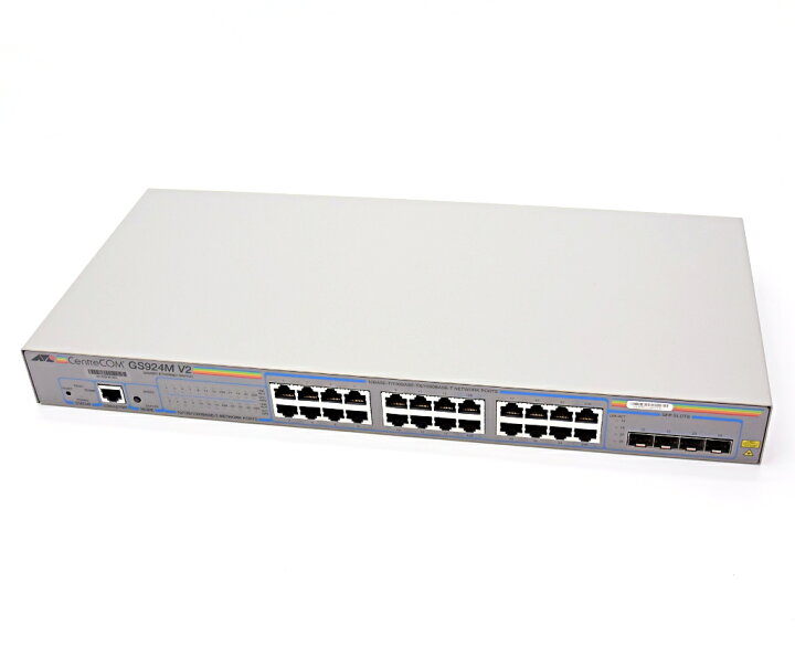 楽天市場】Allied Telesis CentreCOM GS924M V2 24ポート1000BASE-T 