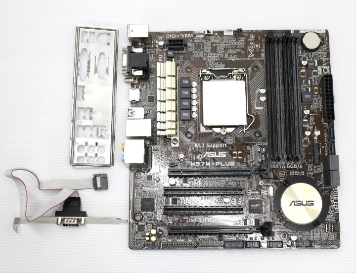 国内外の人気 Asus H97m Plus Lga1150対応 H97チップセット搭載 Microatxマザーボード 動作確認済み Fucoa Cl