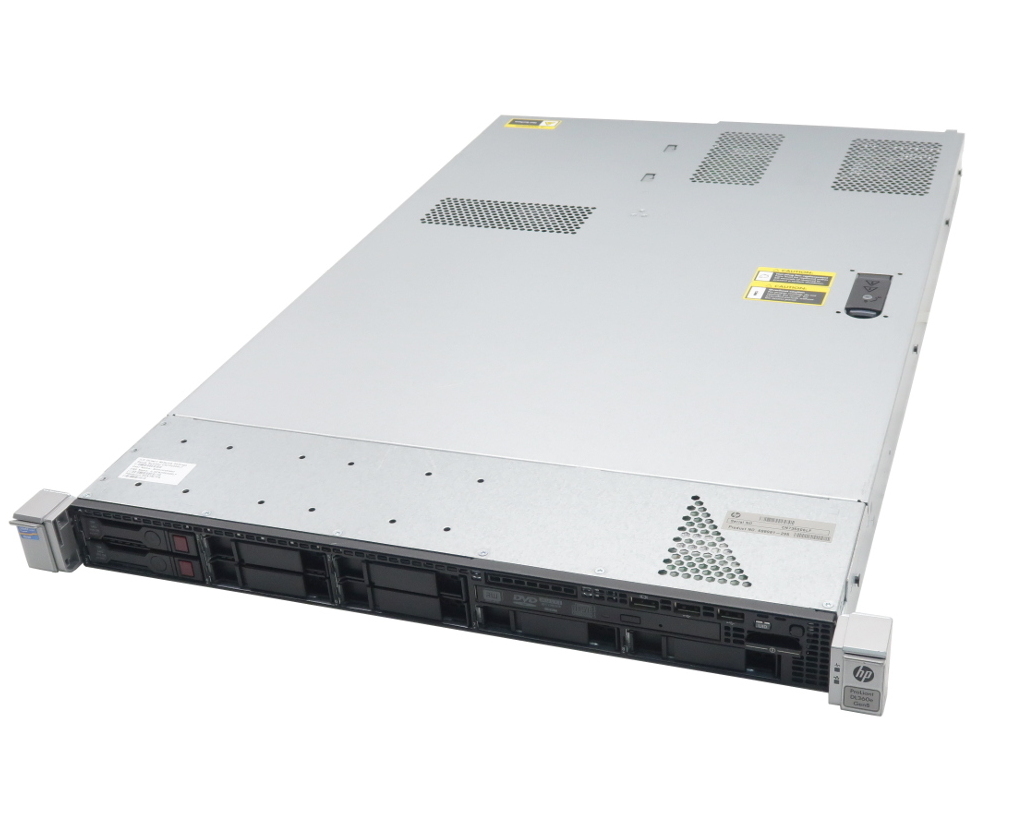 hp ProLiant DL360e Gen8 Xeon E5-2420 1.9GHz 48GB 900GBx2台(SAS2.5インチ/6Gbps/RAID1構成) DVD+-RW AC*2 SmartArray P420 【中古】【20220104】