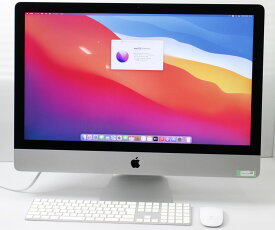 Apple iMac 27インチ Retina 5K Mid 2017 Core i5-7600K 3.8GHz 16GB 128GB+2TB FusionDrive Radeon Pro 580 5120x2880 macOS Monterey 【中古】【20220609】