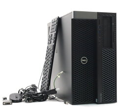 DELL Precision 7920 Tower Xeon Gold 6136 3GHz(24スレッドCPU2基) 64GB 256GB(SSD/RAID0)+1TBx2台(RAID1) P4000 DVD+-RW Windows10 【中古】【20240126】