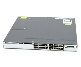 Cisco Catalyst WS-C3750X-24T-S V03 24ポート1000BASE-T IPBASEライセンス C3750E-UNIVERSALK9-M Ver.12.2(58)SE2 設定初期化済 【中古】【20240305】