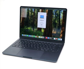 Apple MacBook Air 13インチ M2 2022 ミッドナイト Apple M2 3.49GHz 8GB 256GB(Apple SSD) 13.6インチ(2560x1664) macOS Sequoia 【中古】【20250724】