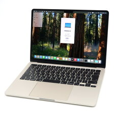 Apple MacBook Air 13インチ M2 2022 スターライト Apple M2 3.49GHz 8GB 256GB(Apple SSD) 13.6インチ(2560x1664) macOS Sequoia 【中古】【20250724】