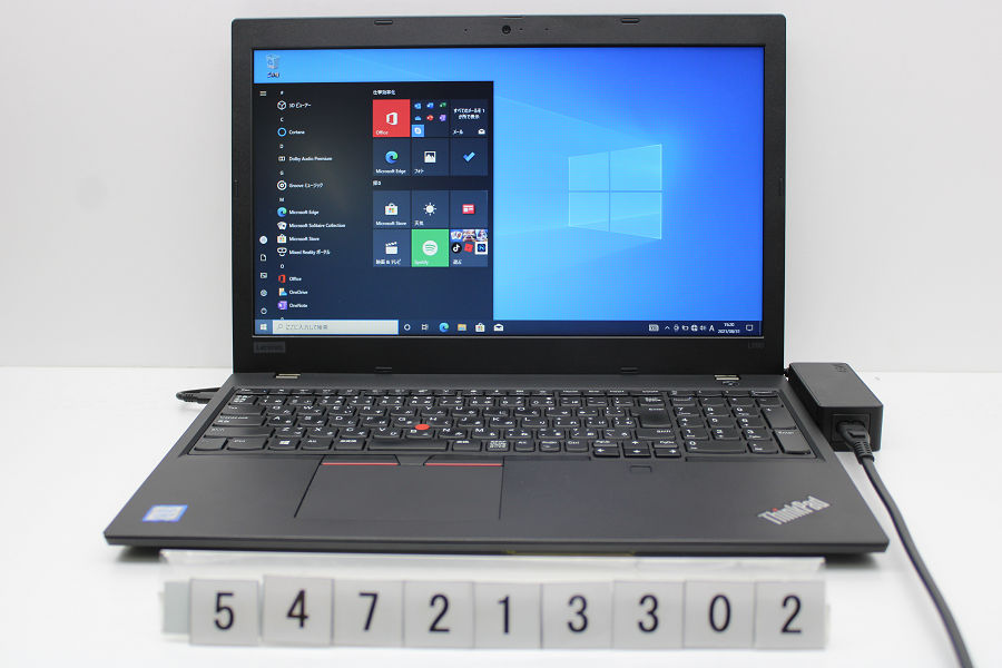 Lenovo ThinkPad L590 Core i5 8265U 1.6GHz 8GB 舗 通信販売 256GB 20210917 キー難あり 中古 15.6W FWXGA 1366x768 Win10 SSD