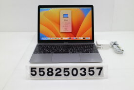 Apple MacBook Retina 12in 2017 A1534 スペースグレイ Core m3 7Y32 1.2GHz/8GB/256GB/WQXGA(2304x1440) 画面キズあり【中古】【20260123】