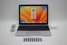 Apple MacBook 12in 2017 A1534 シルバー Core m3 7Y32 1.2GHz/8GB/256GB(SSD)/12W/WQXGA(2304x1440) キー文字消えあり【中古】【20251112】