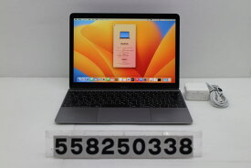Apple MacBook Retina 12in 2017 A1534 スペースグレイ 19800 Core m3 7Y32 1.2GHz/8GB/256GB/WQXGA 外装歪みあり【中古】【20251226】
