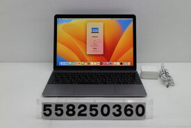 Apple MacBook Retina 12in 2017 A1534 スペースグレイ A1534 Core m3 7Y32 1.2GHz/8GB/256GB/WQXGA 外装歪みあり【中古】【20251226】