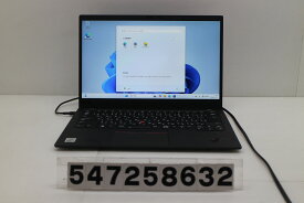 【ジャンク品】Lenovo ThinkPad X1 Carbon 8th Gen Core i7 10510U 1.8GHz/16GB/512GB(SSD)/14W/FHD(1920x1080)/Win11【中古】【20260116】