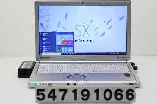 PanasonicCF-SX4EDHCSCorei55300U2.3GHz/8GB/256GB(SSD)/Multi/12.1W/WXGA++(1600x900)/Win10【中古】【20190723】