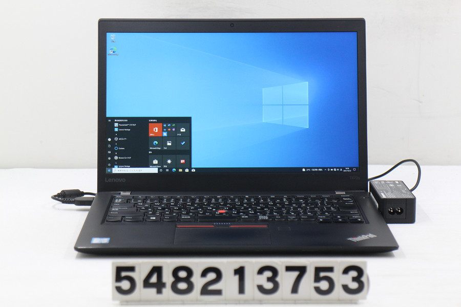 Lenovo ThinkPad T470s Core i5 6300U 2.4GHz/8GB/256GB(SSD)/14W/FHD(1920x1080)/Win10【中古】【20211027】 ノートPC
