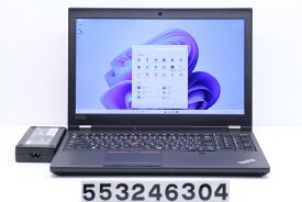 Lenovo ThinkPad P53 Core i7 9850H 2.6GHz/16GB/512GB(SSD)/15.6W/FHD/Win11/Quadro T1000 外装変形 底面ネジ難あり【中古】【20240507】