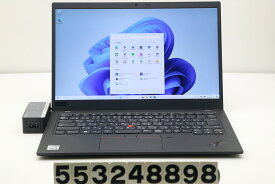 Lenovo ThinkPad X1 Carbon 8th Gen Core i5 10210U 1.6GHz/8GB/256GB(SSD)/14W/FHD(1920x1080)/Win11【中古】【20240529】