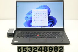 Lenovo ThinkPad X1 Carbon 8th Gen Core i5 10210U 1.6GHz/8GB/256GB(SSD)/14W/FHD(1920x1080)/Win11【中古】【20240529】