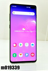 白ロム au SIMロック解除済 SAMSUNG Galaxy S10+ 128GB Android12 プリズムブラック SCV42 初期化済 【m019339】【中古】【K20230703】