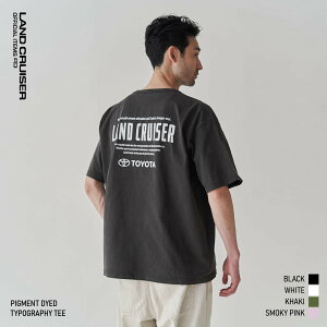 �yTOYOTA�����z �s�O�����g�_�C �^�C�|�O���t�BT�V���c PIGMENT DYED TYPOGRAPHY TEE �S4��� �����h�N���[�U�[ �����N�� land cruiser �g���^ TOYOTA �I�t�B�V���� official