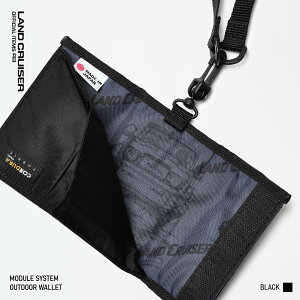 �yTOYOTA�����z ���W���[�� �V�X�e�� �A�E�g�h�A �E�H���b�g MODULE SYSTEM OUTDOOR WALLET �t���[�T�C�Y/BLACK �����h�N���[�U�[ �����N�� land cruiser �g���^ TOYOTA �I�t�B�V���� official