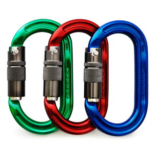 DMM �E���g�� O ���b�N�Z�[�t �J���r�i 3�g Carabiners ULTRA O Locksafe Color Coded 3 pack (Red Green Blue) �c���[�N���C�~���O �A�E�g�h�A �A�[�{���X�g