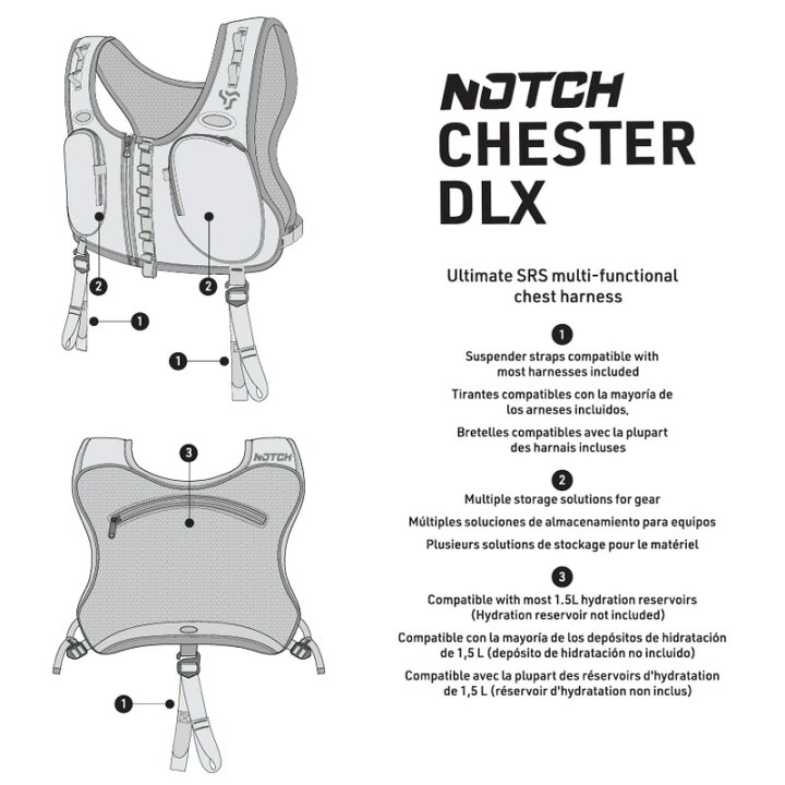 楽天市場】ノッチ チェスター DLX Notch Chester 山登り アウトドア 