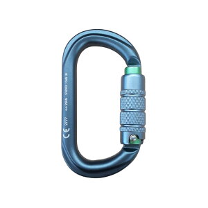 TREEPRO �g���v���A�N�V���� �A���~�I�[�o���J���r�i �O���[�� Aluminium Oval Karabiner Green