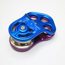 TREEPRO トリプルアタッチメントプーリー ブルーパープル ツリークライミング 木登り アウトドア 林業 造園業 高所作…