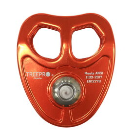 TREEPRO ツインプーリー オレンジ ツリークライミング 木登り アウトドア 林業 造園業 高所作業 アーボリスト