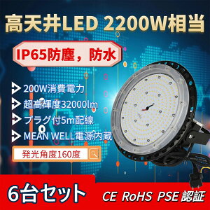 y6ZbgzLEDV䓔 LEDnCxCCg UFO^ 200W 36000LM dF(3000K)~F(6000k) Hp IP67 Ɩ@Ǝˊpx140°Lp@y_gCg _ECg ufo^ O  {ݏƖ 