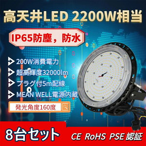 y8ZbgzLEDV䓔 LEDnCxCCg UFO^ 200W 36000LM dF(3000K)~F(6000k) Hp IP67 Ɩ@Ǝˊpx140°Lp@y_gCg _ECg ufo^ O  {ݏƖ 