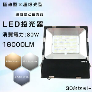 30Zbg LED  80W 800W 邢 16000lm dF F F IP65 h ho Lp120x 5mACR[ht LED ŐV ^ LED[NCg nCp[ ɔ^  O Ɠ ŔƖ 