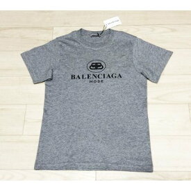 【未使用品】 バレンシアガ Tシャツ カットソー レディース グレー #XS BBロゴ 19AW BALENCIAGA 583259 【中古】
