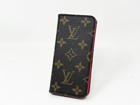 ルイヴィトン アイフォンケース スマホケース 手帳型 モノグラム IPHONE 8 & 7 ・フォリオ ローズ ピンク レディース LOUIS VUITTON M61906【中古】