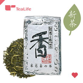 【2025年 新茶】 朝市の荒茶「香」 200g ( 緑茶 リーフ 茶葉 日本茶 静岡茶 ティーライフ )