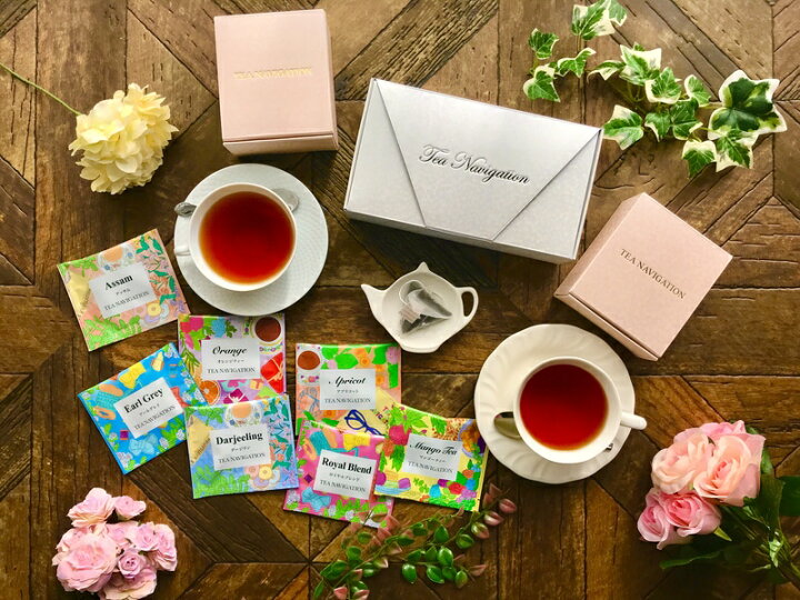 楽天市場 送料無料 Tea Navigationプレミアム紅茶アソート7種22包入り 紅茶 ギフト プレゼント 甘いものが苦手 中国茶 ハーブティー 三角ティーバッグ クリックポスト イラスト 可愛い おしゃれ かわいい 引き出物 誕生日 贈答 お返し Tnpas722 だんぼーる本舗