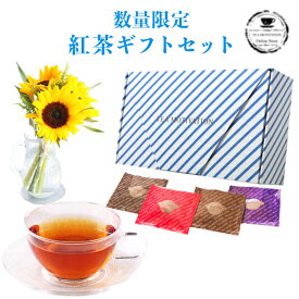 TEA MOTIVATION 限定紅茶ギフトセット22個入り 選べるストライプBOX【 紅茶 ティーバッグ ギフト おしゃれ かわいい 送料無料 茶 お茶 高級 お取り寄せ 健康 詰め合わせ ホワイトデー 母の日 】