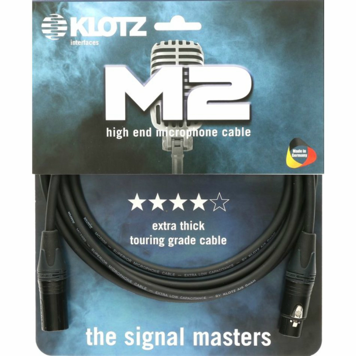 M2FM high end microphone cable with extra thick outer jacket and Neutrik 国内正規品 超美品再入荷品質至上 1m M F XLRKLOTZ M2 最大84%OFFクーポン - M2FM1-0100 KLOTZ XLR 1mMC2000ケーブル使用