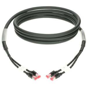 KLOTZ(�N���b�c) Cat5e RJ45x2 SF/UTP �f���A��LAN�P�[�u�� 100mRCB2RRA100