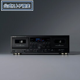 W-1200 ブラック 【ティアックストア限定販売】ダブルカセットデッキ
